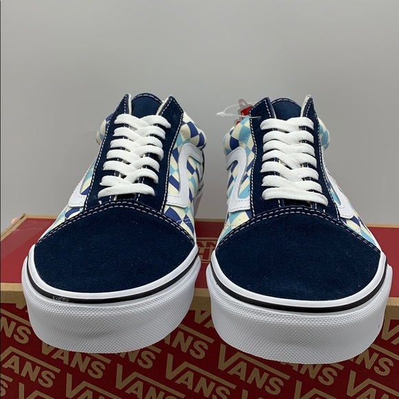 VANS OLD SKOOL CHECKERBOARD Blue Topaz WMNS - Picture 6 of 16